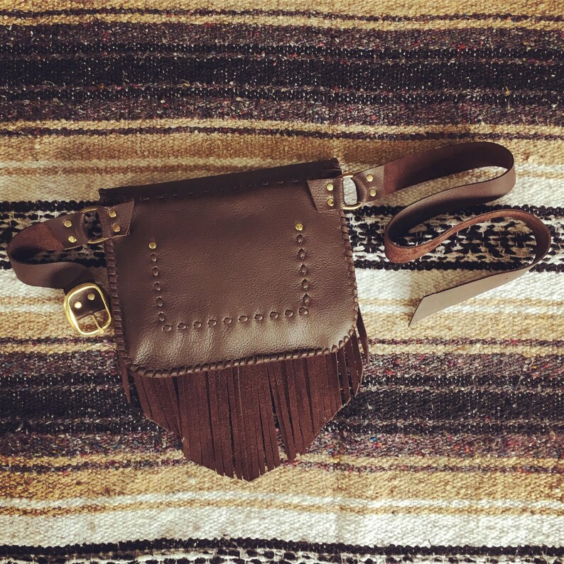 Wild West Concho Fringe Belt Bag