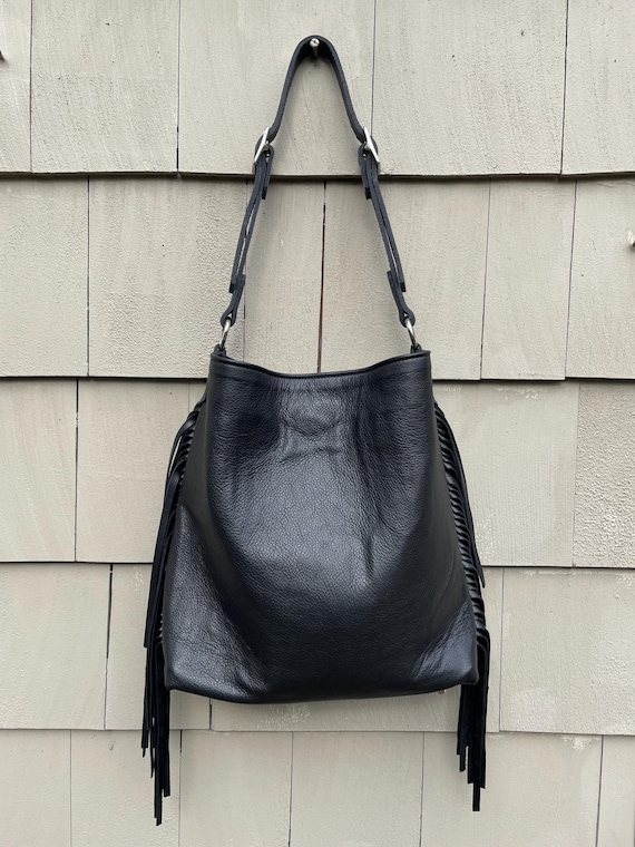 Leather Fringe Bucket Bag: The Daybreaker Everyday Bag
