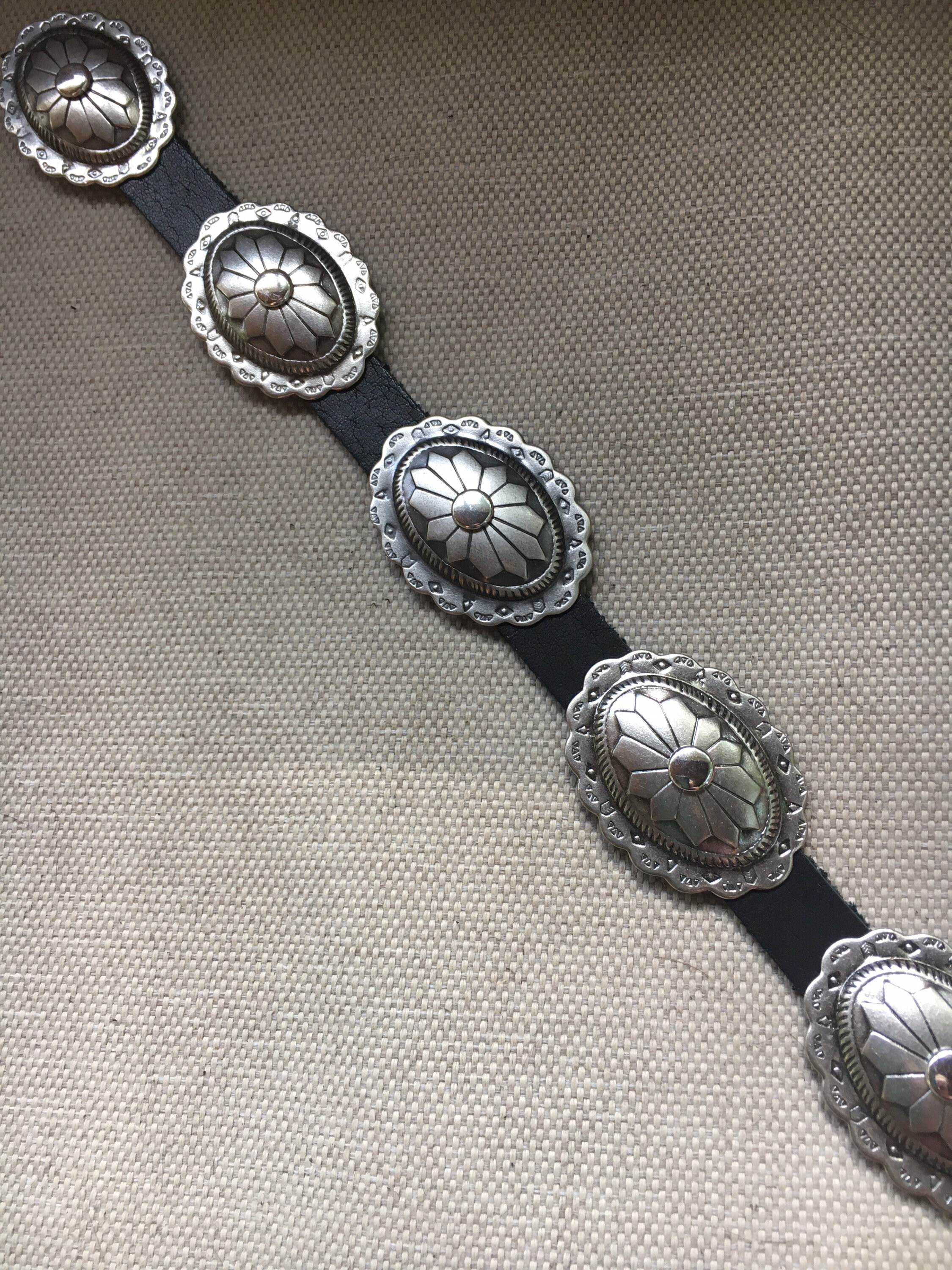 High Waisted Skinny Concho Belt LAST ONE Small