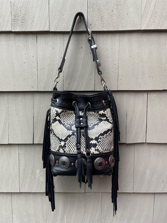 SMALL Wild West x Wild Thing Bucket Bag CREAM SNAKE Limited Edition