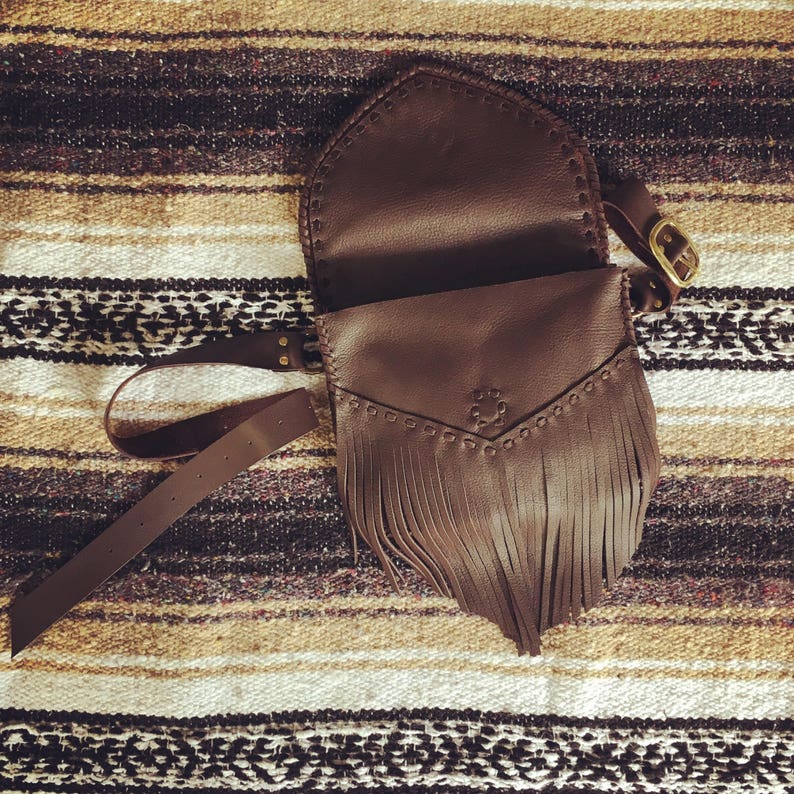 Wild West Concho Fringe Belt Bag