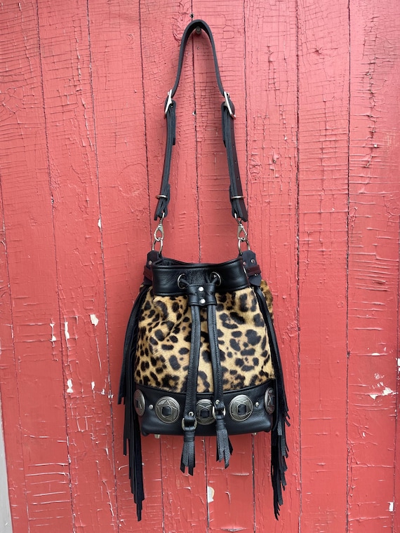 FUZZY Wild West x Wild Thing Bucket Bag Leopard Limited Edition