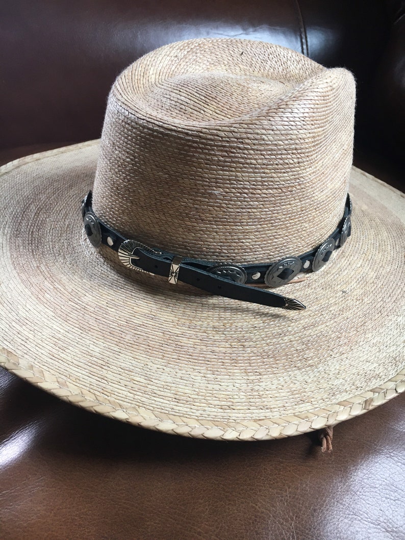 Mini Concho Leather Hat Band - Etsy