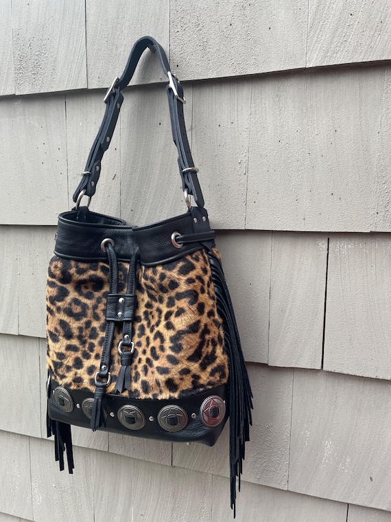 FUZZY Wild West x Wild Thing Bucket Bag Leopard Limited Edition