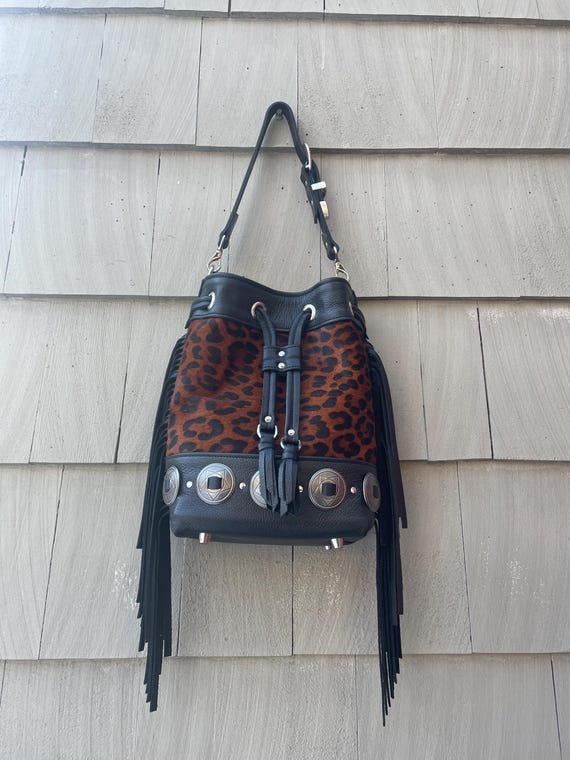 BROWN LEOPARD Wild West x Wild Thing Bucket Bag Limited Edition