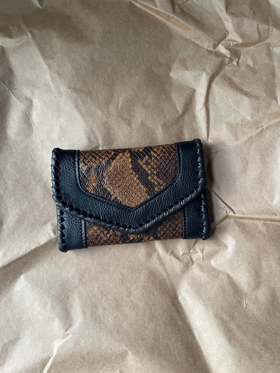 Brown Snake Mini Wallet