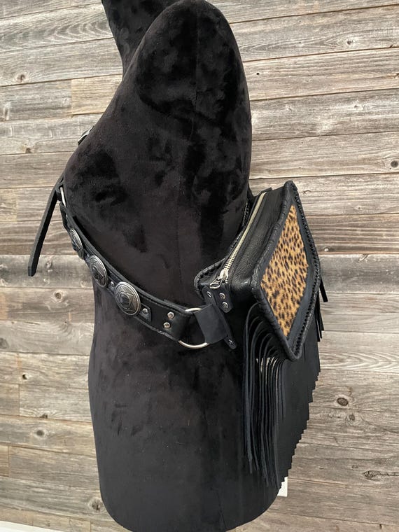 The Fuzzy Leopard Mini Sling