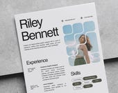 Modern Graphic Designer Resume Template + Cover Letter | Canva Free Editable | Creative CV for Designers, Creatives, Artists, Marketing