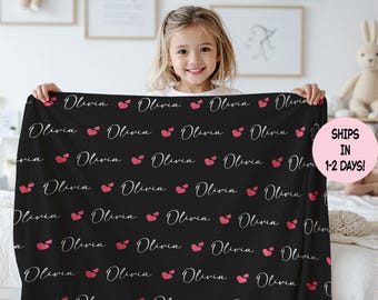 Personalized Name Blanket – Soft Throw, Baby Shower Gift