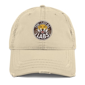 Labrador Retriever Hat with Embroidered Logo – The Loyal Labs Dog Lover Cap, Dog Mom or Dad Gift, Pet Owner Dad Hat