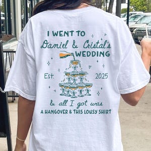 Custom Wedding Toss T-Shirt: Funny Wedding Guest Shirt, Bachelorette Party Tee