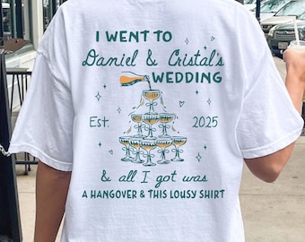 Custom Wedding Toss T-Shirt: Funny Wedding Guest Shirt, Bachelorette Party Tee