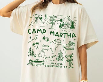 Vintage Camp Bachelorette Shirt, Custom Camping Bachelorette Party Shirts, Outdoor Mountain Bride Tee, Retro Lake Themed Bridal Party