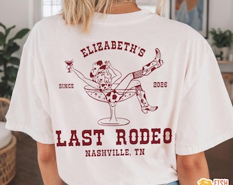 Custom Last Rodeo Bachelorette Party Shirt, Western Cowgirl Bridal Shower