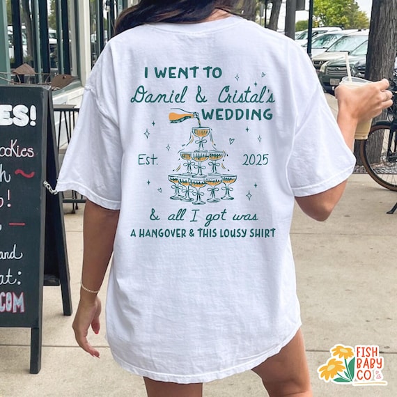 Custom Wedding Toss T-Shirt: Funny Wedding Guest Shirt, Bachelorette Party Tee