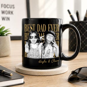 Custom Dad Vintage Photo Can Cooler, Baby Face Photo Sleeve Holder, First Fathers Day Gift For Husband, New Dad Gift image 9