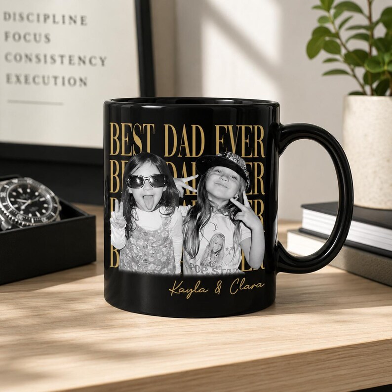 Custom Dad Vintage Photo Can Cooler, Baby Face Photo Sleeve Holder, First Fathers Day Gift For Husband, New Dad Gift image 8
