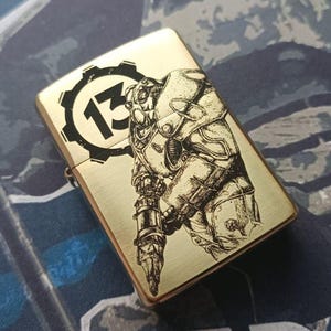 Zippo Armor / Fallout Lighters / Brotherhood of Steel Lighter / petrol lighter / brass lighter / collectible lighter