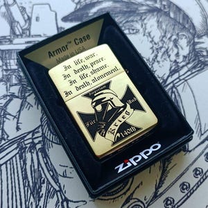 Zippo Armor / Lighter Death Korps / Death Korps of Krieg / petrol lighter / brass lighter / collectible lighter / WH40K