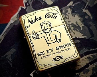 Zippo Armor / Fallout Vaultboy / Accendini Fallout / Accendino a benzina / Accendino in ottone / Accendino da collezione / Vaultboy / Nuka Kola