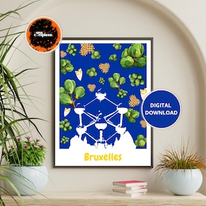 Affiche Bruxelles & Ses Choux Poster Bruxelles Affiche Choux de Bruxelles Poster Bruxelles – Design Élégant