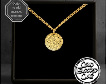 Frosch Laich Halskette mit Gravur - Option für personalisierte Nachricht - Edelstahl poliert oder 18k vergoldet