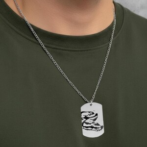 Royal Python Halskette - Ball Python Schmuck - Edelstahl 18k Vergoldete Mittlere Kette Bild 3