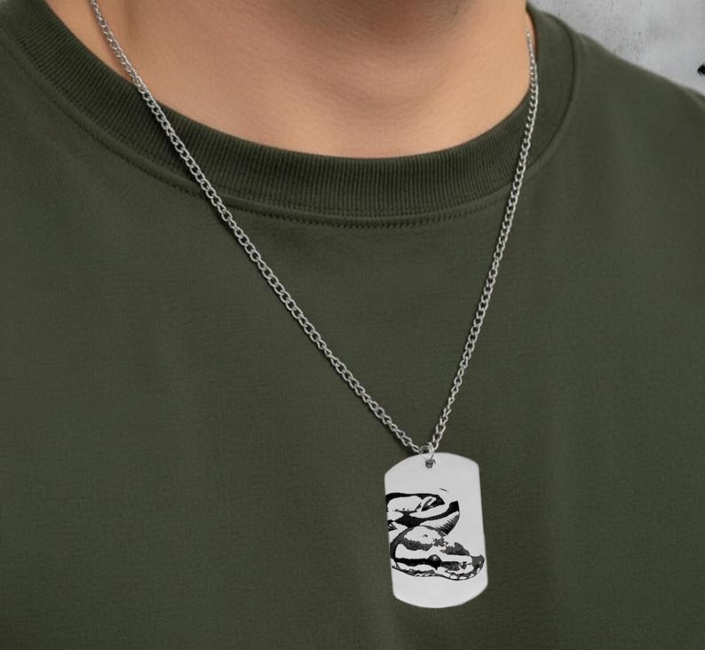 Royal Python Halskette - Ball Python Schmuck - Edelstahl 18k Vergoldete Mittlere Kette Bild 3