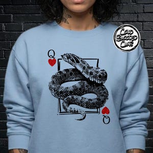 Hognose Snake Sweater | King or Queen of Hearts Reptile Sweatshirt