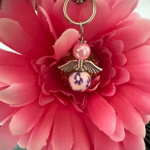 Guardian angel keychain angel lucky charm