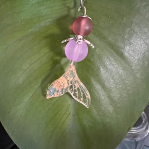 Guardian Angel Keychain Mermaid Lucky Charm