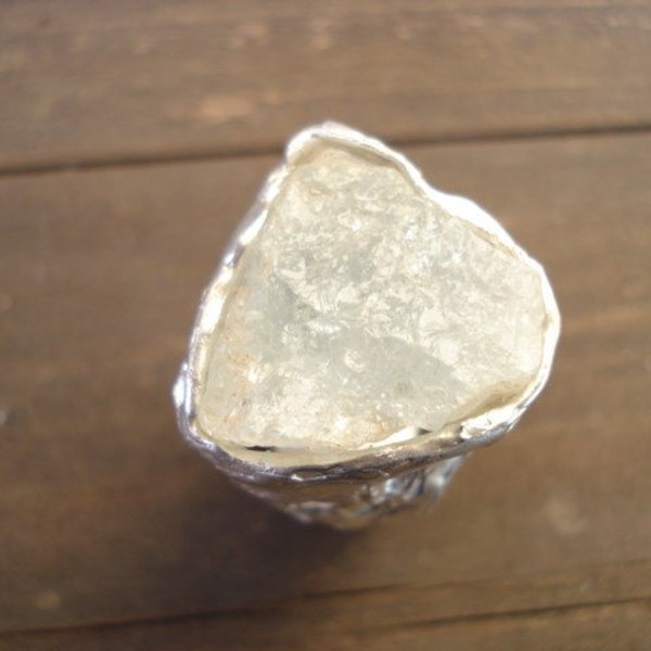 RAW AQUAMARINE RING