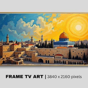 Frame TV Art Masjed Aksa, Elegant Islamic Art for Frame TV, Religious Tv Art, Samsung Art, Digital download