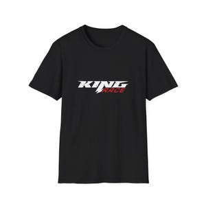 T-shirt souple unisexe King Race, t-shirt de course, cadeau pour les amateurs de voitures, tenues décontractées, vêtements de sport automobile, cadeau d&#39;anniversaire