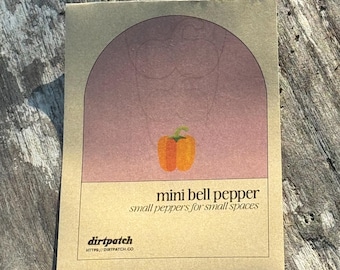 Mini Bell Pepper Seeds  - Selected for growing in the heat of Florida and Zones 9a 9b and 10