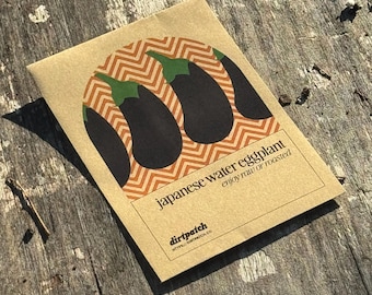 Japanese Water Eggplant (E-Tender Eggplant) Seeds  - Selected for growing in the heat of Florida and Zones 9a 9b and 10