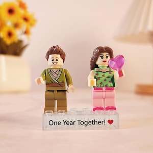 Personalized Minifigure Figure – Custom Toy Gift for Boyfriend, Girlfriend, Husband or Wife | Anniversary Keepsake or Birthday Surprise