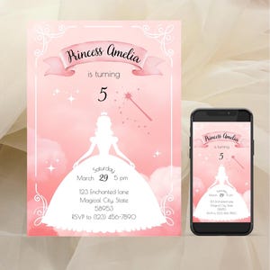 Princess Birthday Invitation Template