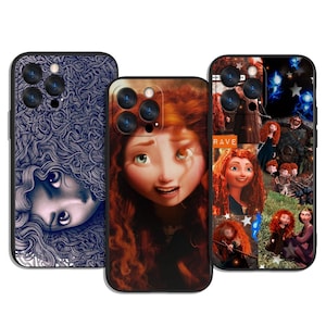 Merida Fiery Red Hair Princess in Forest Magic World Art Phone Case | Stylish Cover for iPhone & Samsung Models