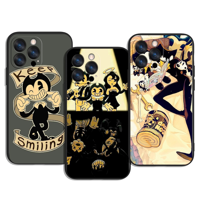 Bendy and Mickey Dark Ink Mouse and Cartoon Haunt Art Phone Case ...
