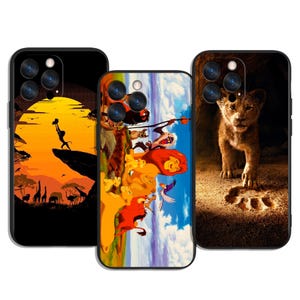 Sunset Savannah Vibes with Brave Lion King Mood Art Protective Case for iPhone, Samsung, Google Pixel & Xiaomi