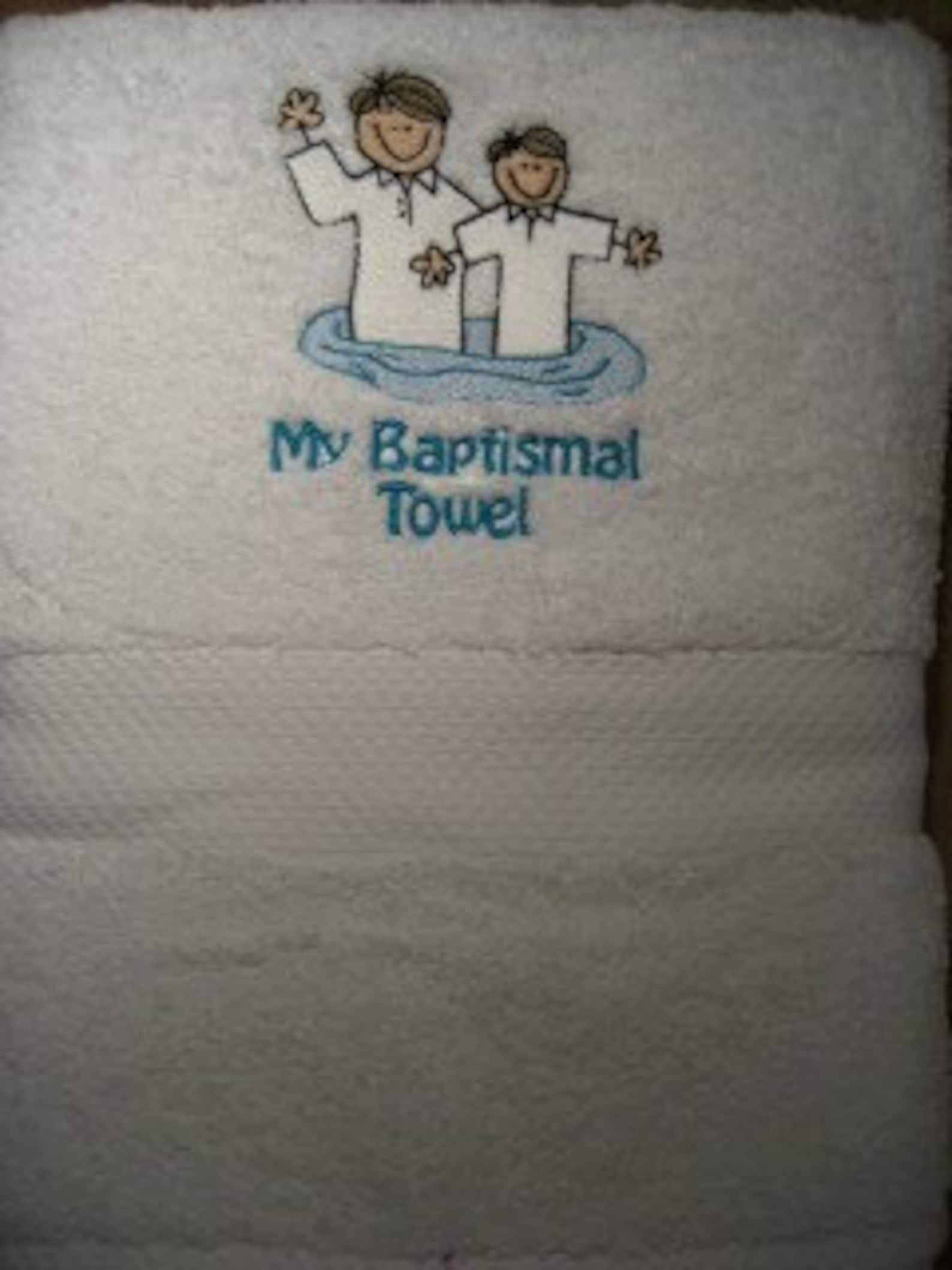 LDS Baptism Towel for Boys - Etsy