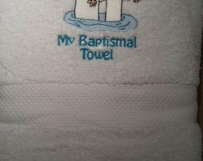 LDS Baptism Towel for Boys - Etsy
