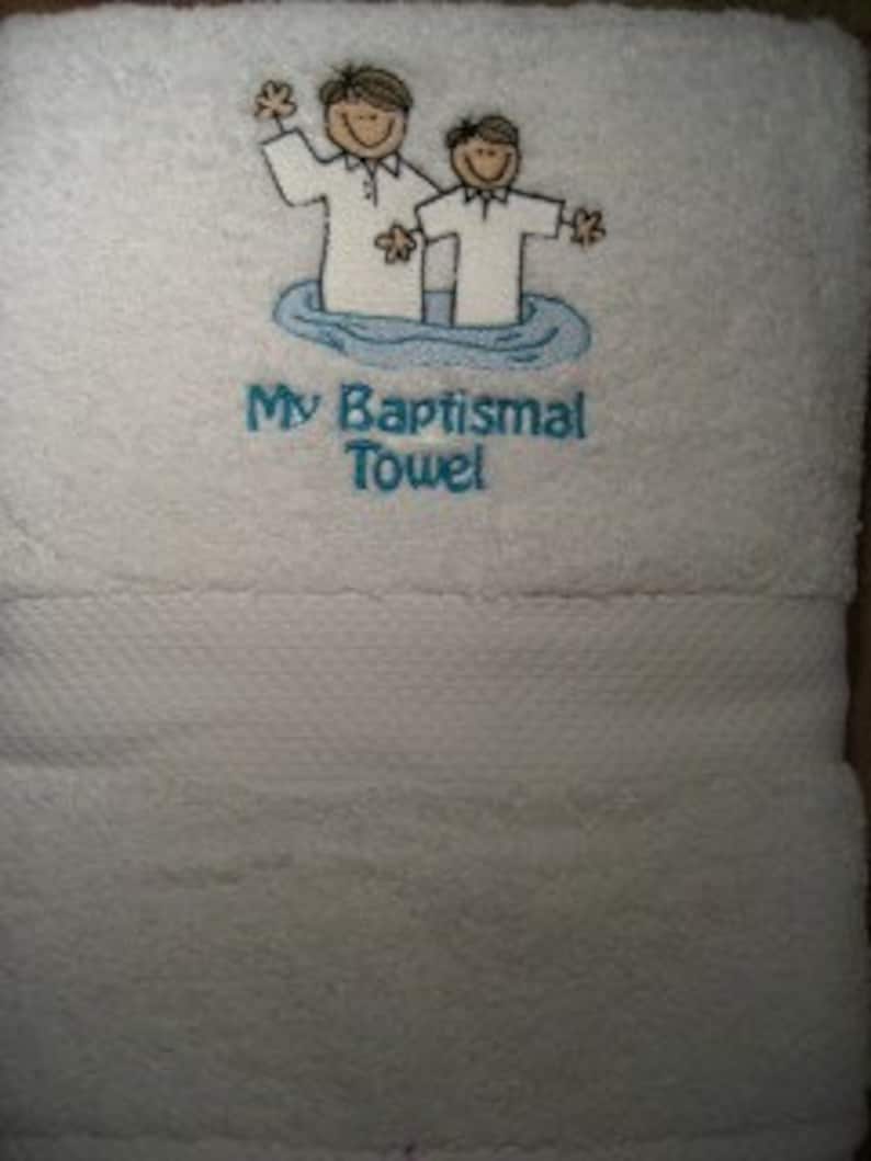 LDS Baptism Towel for Boys - Etsy