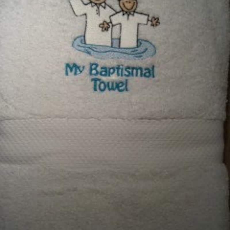 Baptism Towel - Etsy
