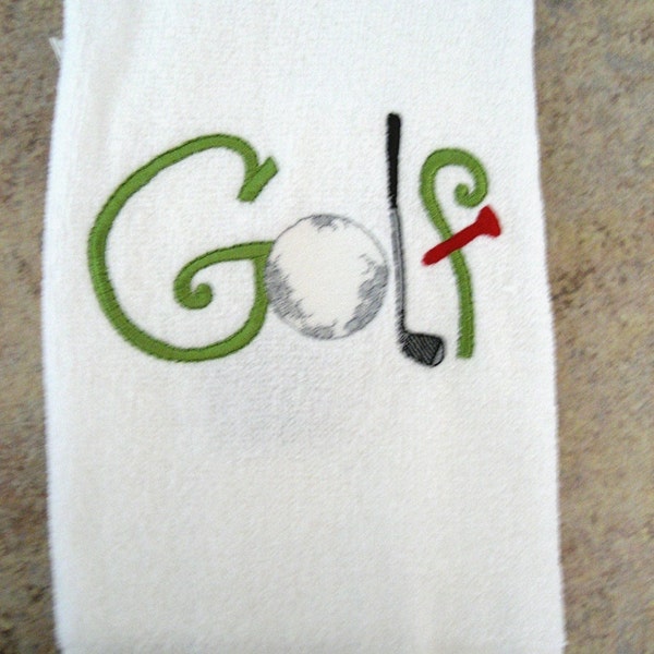 Embroidered Golf Towel