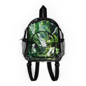 Clear Stadium Backpack - Transparent Sports Bag, Concert Tote, Lightweight Daypack, Festival Gear, School Essentials