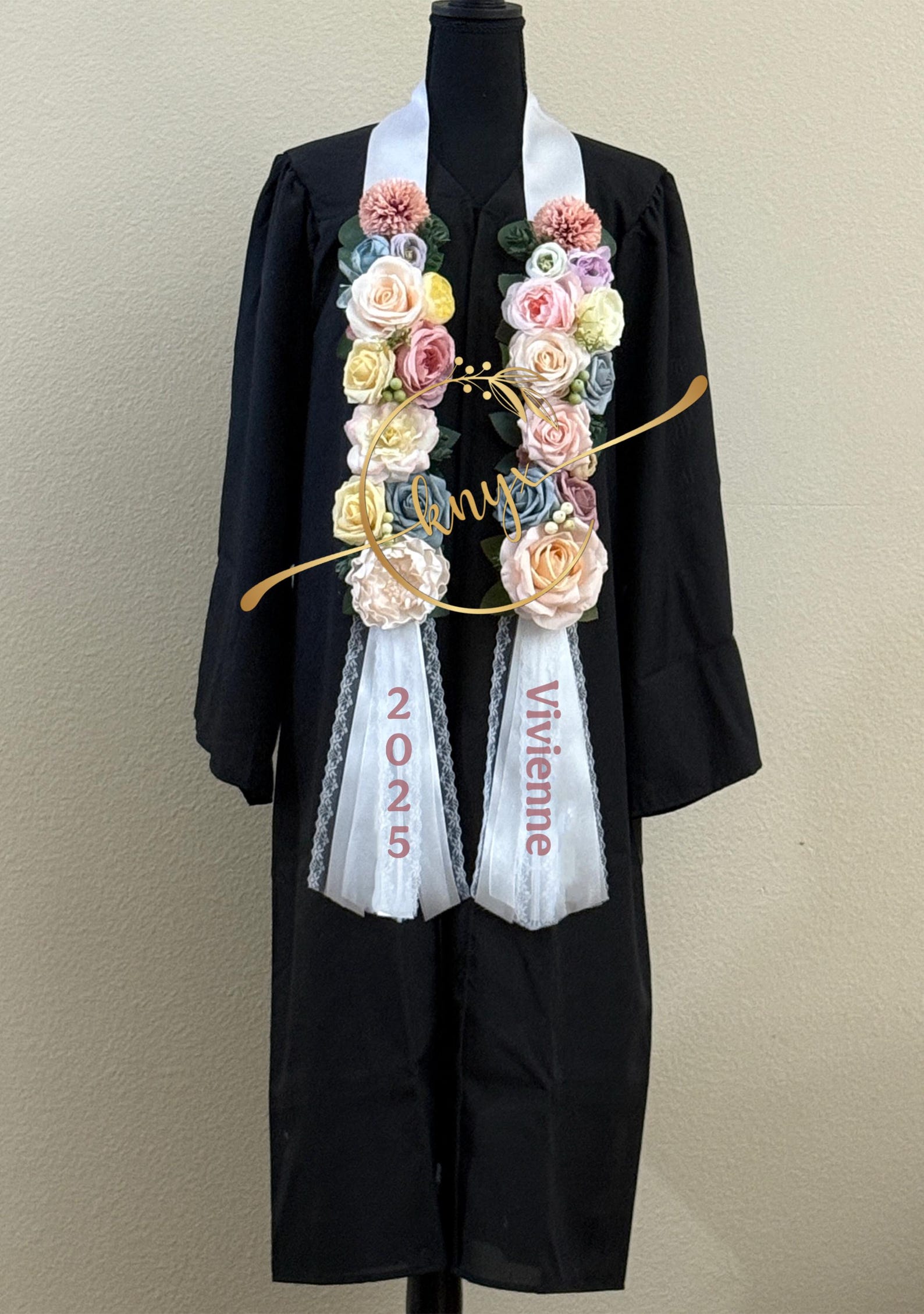 Unique Flower Graduation Lei (PASTELS) Original Design - Etsy