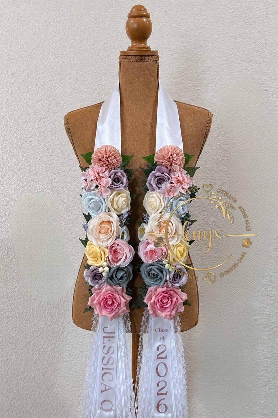 Unique Flower Graduation Lei (PASTELS) Original Design - Etsy
