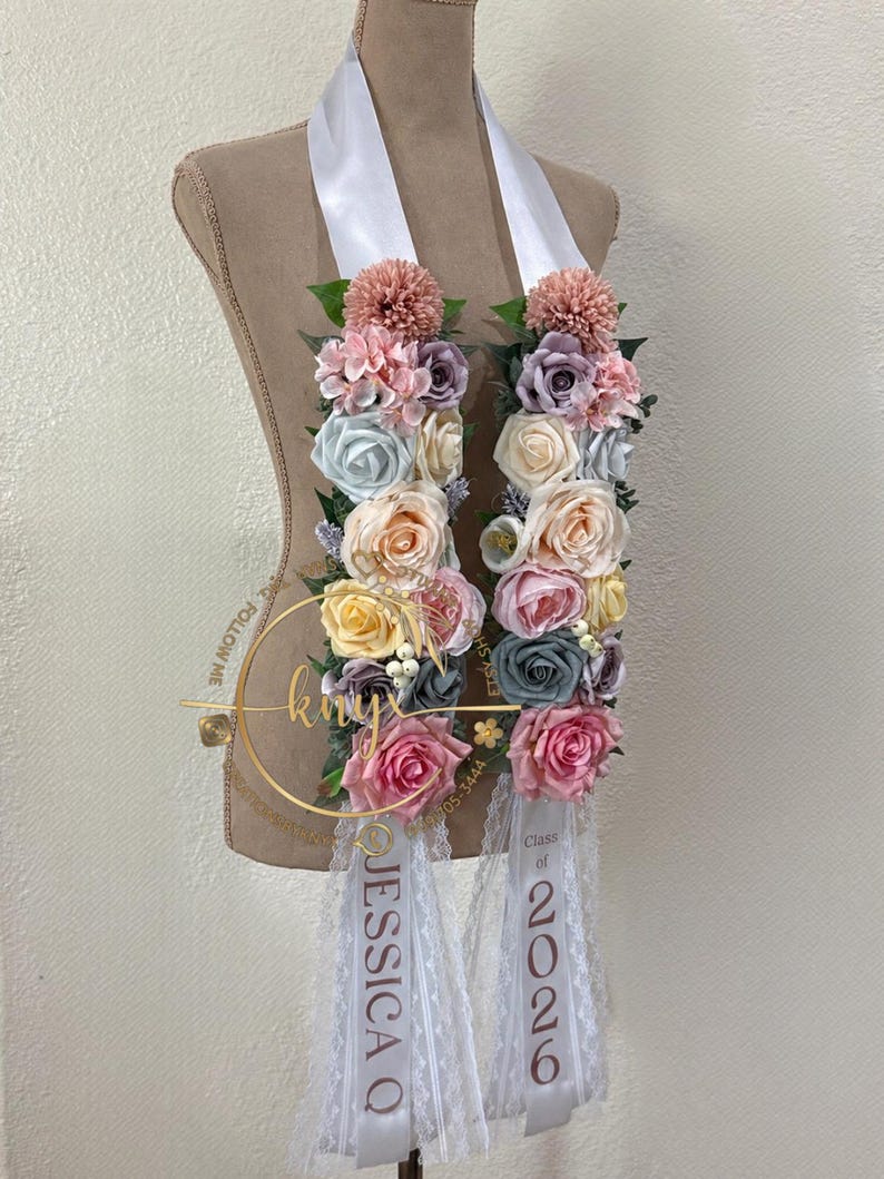 Lay For Graduation Unique Flower Graduation Lei (PASTELS) Original Design - Etsy